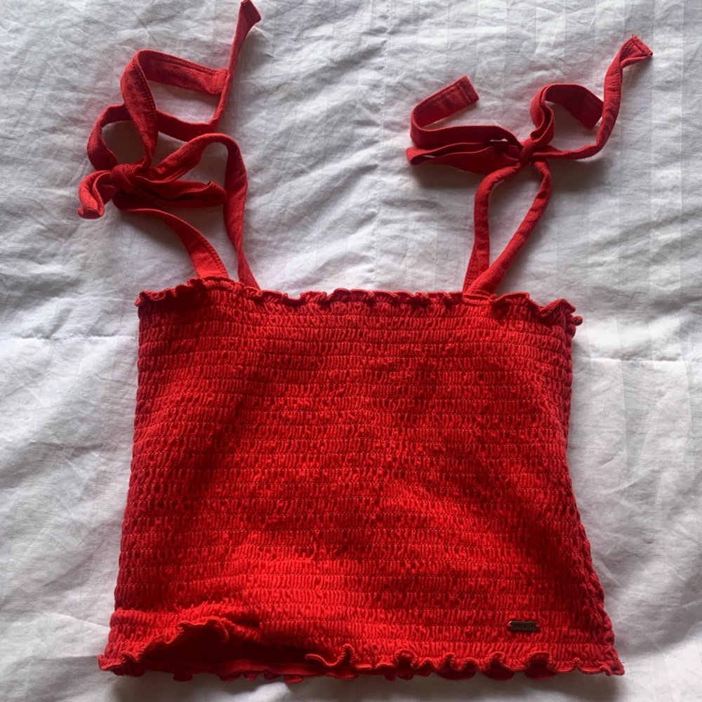 Cute red tank top from Hollister